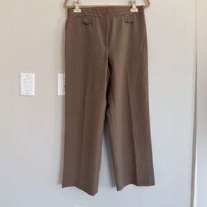 Brown Straight Leg Women's Pants
